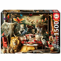 Puzzle 2D 1500 pièces - Le Manoir des Animaux - EDUCA