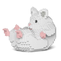 Hamster blanc sur le dos Taille standard | JEKCA | 14 ans et +