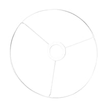 Anneau avec croix, 20 cm verni blanc