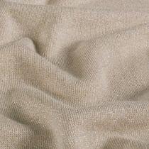 Tissu Maille Jersey épaisse Lurex Beige
