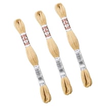 Lot de 3 échevettes 10m DMC Fil retors mat canevas tapisserie 100% coton beige 2738