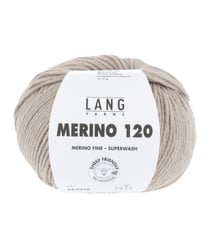 Pelote de laine à tricoter MERINO 120 - Lang Yarns Marron (226)