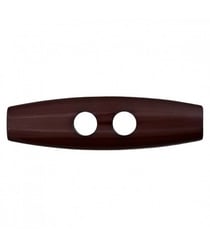 Carte de 2 boutons Tonneaux Marron 30mm - Union Knopf Marron