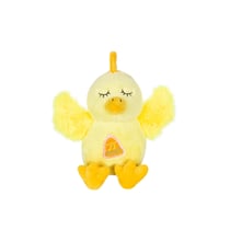 Peluche - Peluche Poussin jaune avec cloche orange "Piou Piou Sonore" - 15 cm