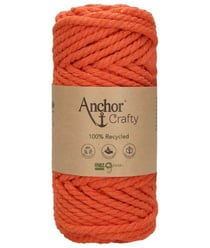 Corde de Coton Recyclé Macramé Anchor Crafty - 250gr - Anchor 118 Orange (Saumon)