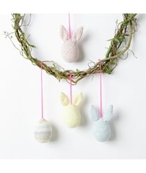 Kit Crochet – Œufs de Pâques Ricorumi Nilli Nilli de Rico Design : Une décoration pascale moderne et colorée à réaliser soi-même Blanc