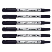 Lot de 6 marqueurs double pointe fine et moyenne - PILOT - Noir