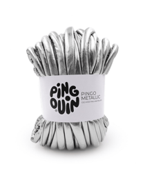 Pelote PINGO METALLIC - 550GR - Pingouin : Le fil brillant et résistant pour des accessoires mode et déco uniques Argent