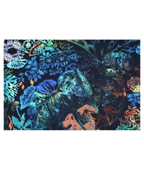Tissu coton satiné feuillage coloré de 140 cm de largeur neytiri multicolore vendu par 50 cm