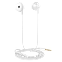 Akashi Écouteurs Filaires Jack 3,5 mm avec Microphone Intégré Blanc