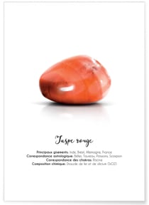 Affiche Jaspe rouge | A3 : 29,7x42cm