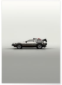 Affiche DeLorean - Un classique du cinéma | A3 : 29,7x42cm