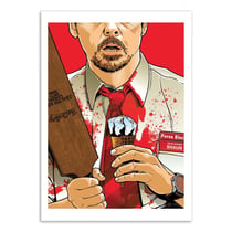 Affiche 30x40 cm - Shaun of the dead -  Joshua Budich