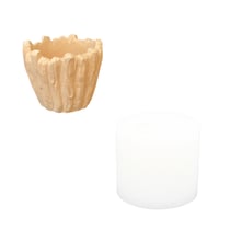 Moule en silicone ø 8cm x 6cm - Pot de fleurs écorce