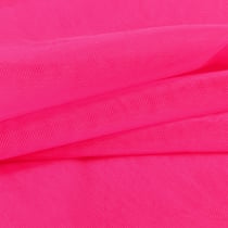 Tissu Tulle souple grande largeur uni Rose fluo - Au mètre