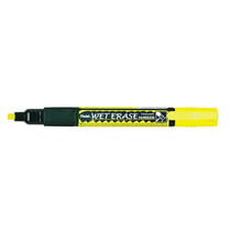 Lot de 12 marqueurs craie - PENTEL - Pointe biseau - Jaune