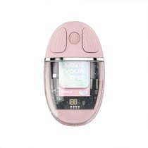 Souris Sans Fil 2.4G Bluetooth 5.0 LED Ergonomique Rechargeable Compacte Rose YONIS