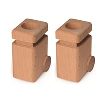 Lot de deux poubelles naturelles - Fagus