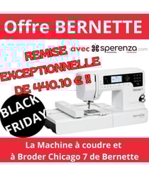 La machine à coudre et à broder Bernette Chicago 7 - Votre partenaire créatif ultime. Blanc