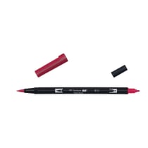 Lot de 6 feutres double pointe pinceau - TOMBOW - ABT Dual Brush Pen - Cerise