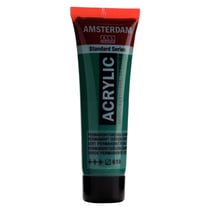 Peinture acrylique en tube - Vert permanent foncé - 619 - Amsterdam - 20ml