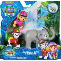 Pat patrouille jungle pups marcus et stella et un elephant + 2 accessoires - figurine chien - paw patrol - spin master - 20144813
