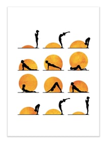 Affiche - Yoga sun - Kubistika