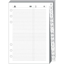 REPERTOIRE TEL T21 BLANC Recharge - 15x21 cm - Lignées