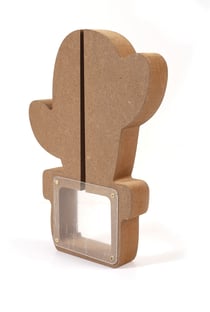 TIRELIRE CACTUS EN MDF 180x250x30