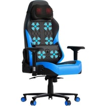 Chaise gaming - GTPLAYER - Cuir PU bleu - Appui-tête massant