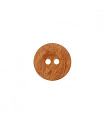 Carte de 4 boutons imitation bois en polyester 2 trous 15mm - Prym Brun Moyen marron