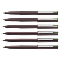 Lot de 6 feutres à plume - PENTEL Stylo JM20 - Vert olive - Pointe fine