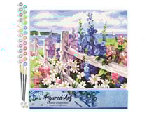 Peinture par Numéro Figured'Art Haie de Fleurs - Activité Manuelle Kit de Loisir Créatif DIY Numéro d'Art Complet - 40x50cm sans châssis en bois