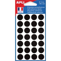 Pastilles noire Ø 15 mm 168 u.