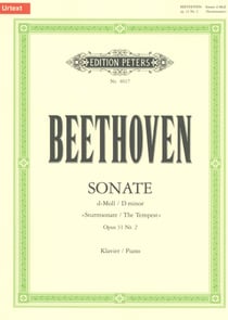 Partition musicale Peters - Sonate en ré mineur Opus 31 n°2 - Piano