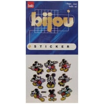 10 stickers brillant mickey - autocollant disney enfant