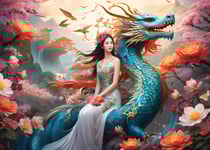 Puzzle 500 pièces - Blue Dragon - Bluebird Puzzle