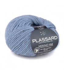 Pelote de Yak à tricoter MERINO YAK - Plassard 20 Bleu