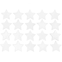 20 étoiles en bois blanc - petit 30 mm