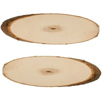 Set 2 rondelles 34 à 40 cm - bois - Artemio