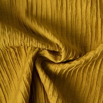 Tissu Lyocell plissé uni Jaune moutarde