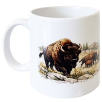 Mug en céramique bisons américains 35 cl