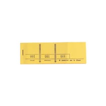 Bloc passe-partout 100 feuillets numérotés de 3 volets - Format 4,8x15 cm - Jaune - Exacompta