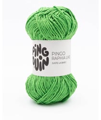 Découvrez le Fil Pingo Raphia Like de Pingouin : Un Must-Have pour Vos Projets de Décoration et d'Accessoires Vert Pomme