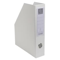 Porte-revues PP - Dos 70mm - livrés à plat - 23x31cm - Blanc - x 10 - Exacompta