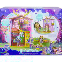 Enchantimals la maison de danessa biche 53 cm de haut + poupee danessa biche et sprit + 15 accessoires- figurine 15 cm - animal - mattel hfc41