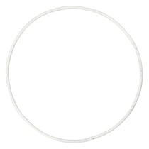 10 cercles en métal blanc - Ø 10 cm