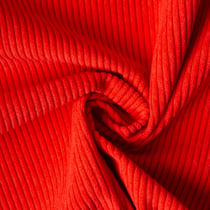 Tissu Velours d'ameublement côtelé Emy uni Orange