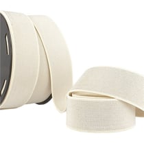 Elastique métal 40mm écru au mètre
