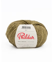 Fil de coton à tricoter Phil Origin - Phildar Kaki Vert